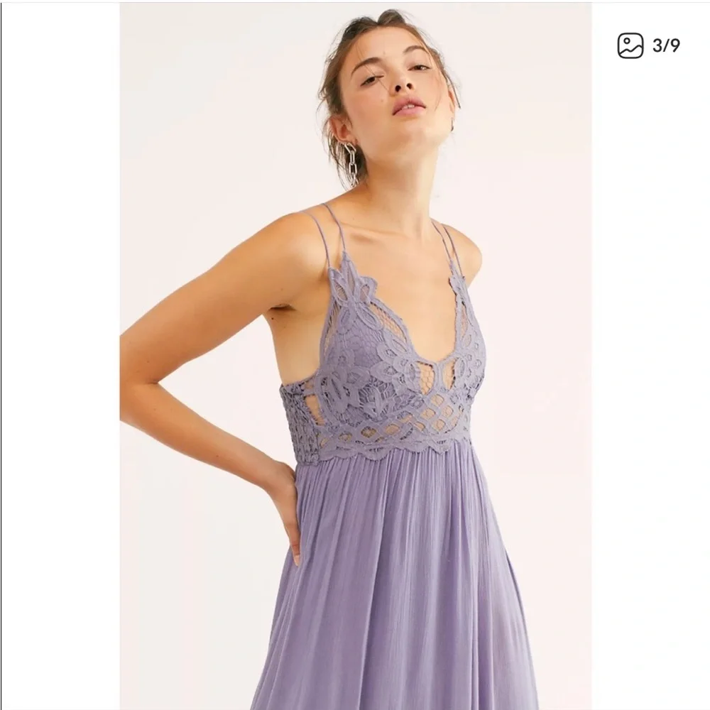 Free People Adella Maxi Slip Dress.  Size M - Picture 2 of 7